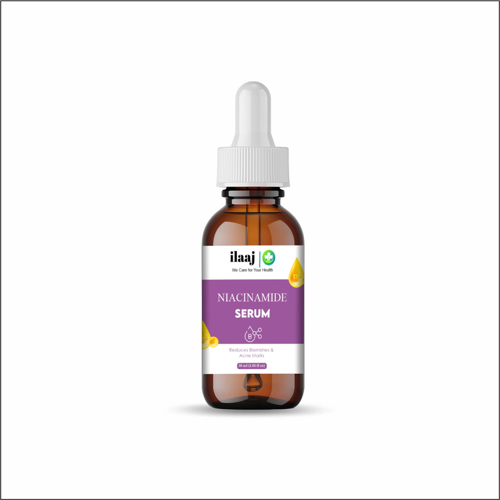 Ilaaj Niacinamide Face Serum, 5% Niacinamide + 2% Alpha Arbutin, For Pigmentation and Acne Marks, 30 ml