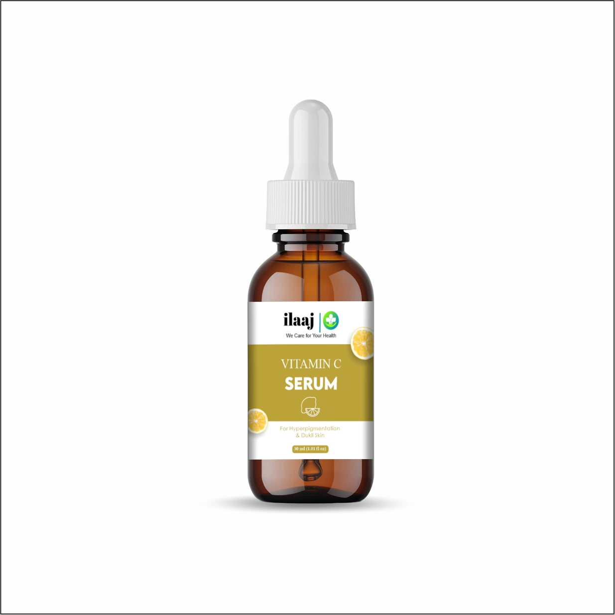 Ilaaj Vitamin C Face Serum, 30ml, For All Skin Types, Brightening and Anti-aging Formula with Ethyl Ascorbic Acid, PHA
