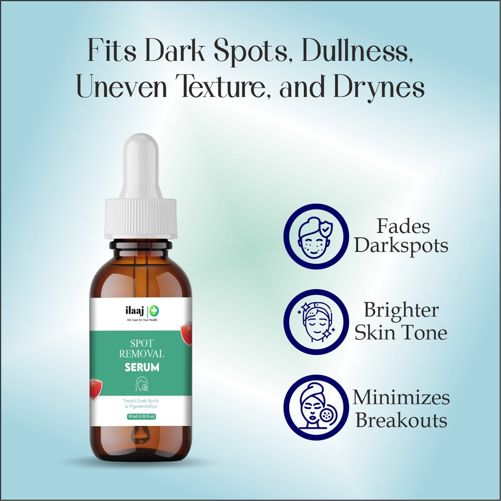 laaj Spot Removal Serum, Dark Spots & Acne Marks Treatment, 30ml, Niacinamide & Alpha Arbutin, All Skin Types