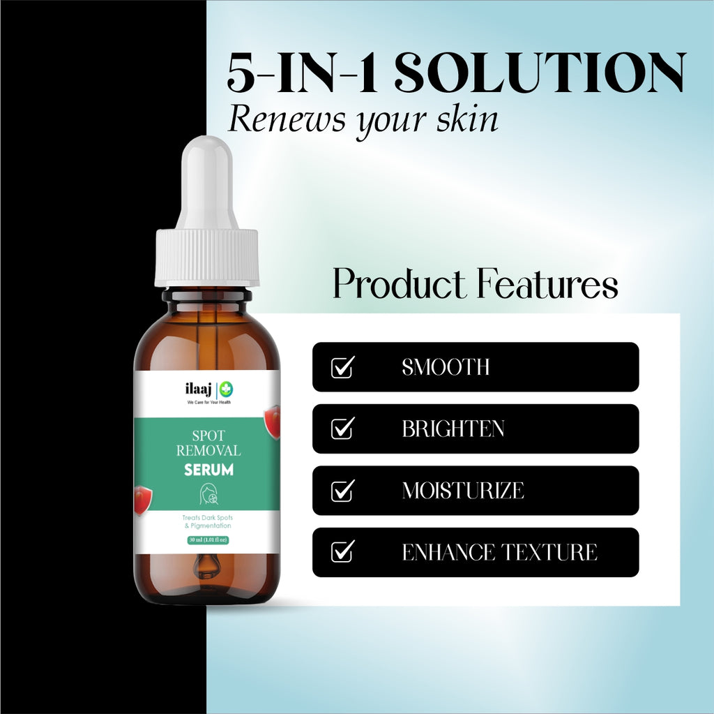 laaj Spot Removal Serum, Dark Spots & Acne Marks Treatment, 30ml, Niacinamide & Alpha Arbutin, All Skin Types