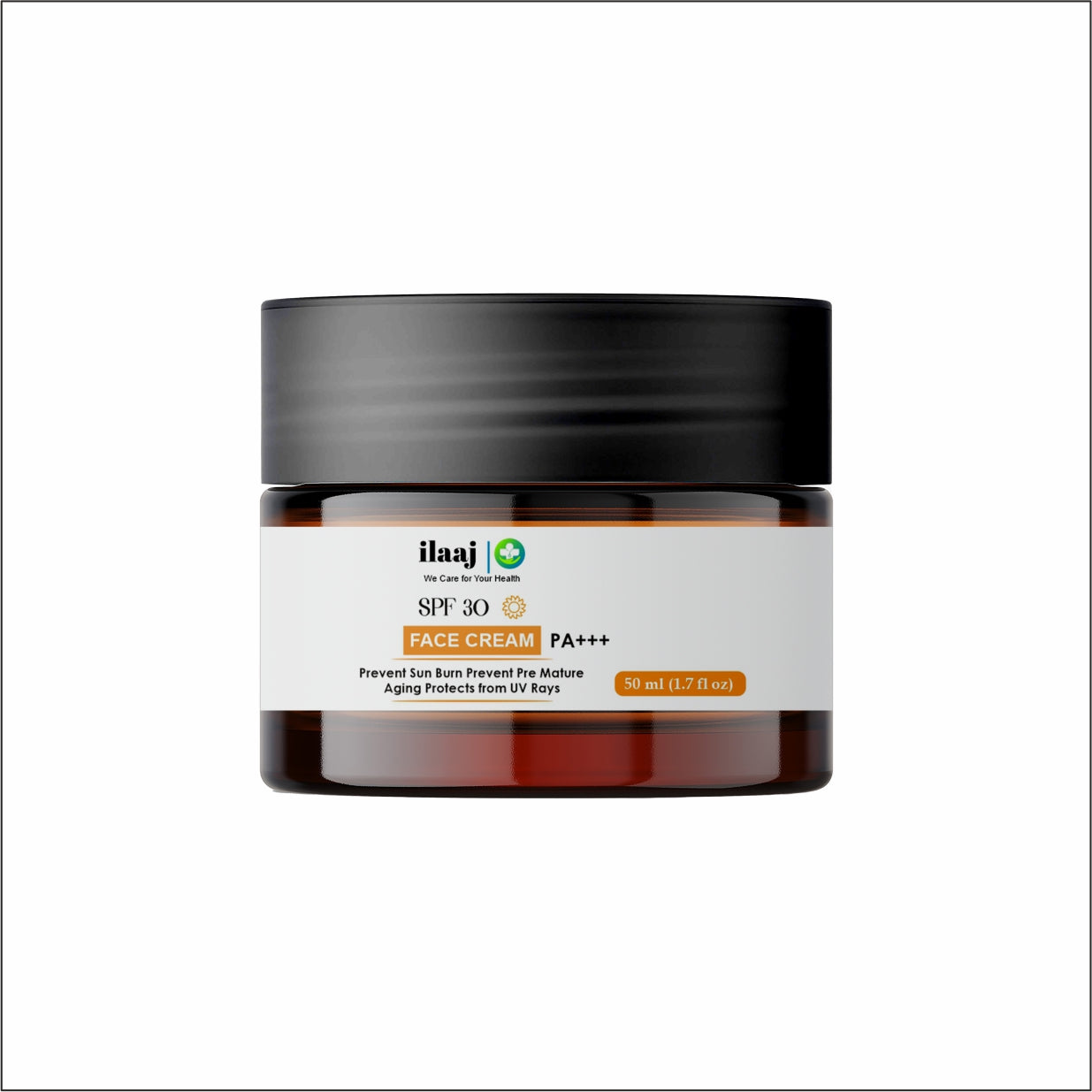SPF 30 Face Cream PA+++, Prevent Sun Burn, Anti-Aging UV Protection, 50ml