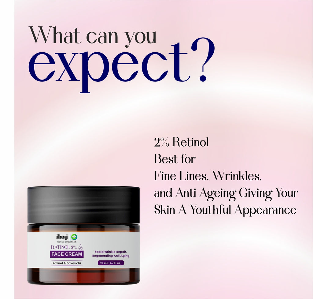 Retinol 2% Face Cream, Rapid Wrinkle Repair, Regenerating Anti Aging, with Bakeuchi, 50ml